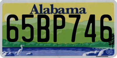 AL license plate 65BP746
