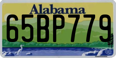 AL license plate 65BP779