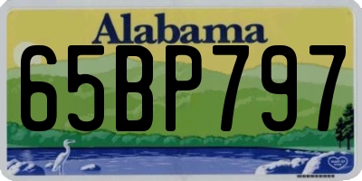 AL license plate 65BP797