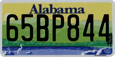 AL license plate 65BP844