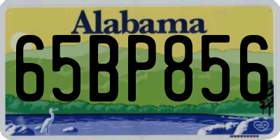AL license plate 65BP856