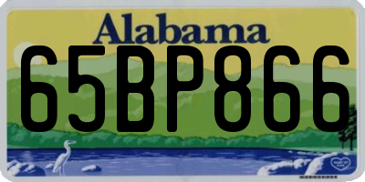 AL license plate 65BP866