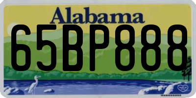 AL license plate 65BP888