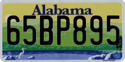 AL license plate 65BP895