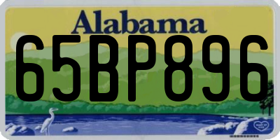 AL license plate 65BP896