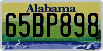 AL license plate 65BP898