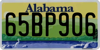 AL license plate 65BP906