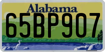 AL license plate 65BP907