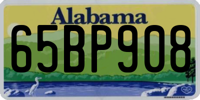 AL license plate 65BP908