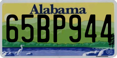 AL license plate 65BP944