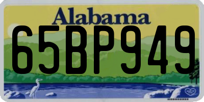 AL license plate 65BP949