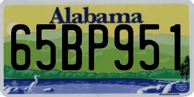 AL license plate 65BP951