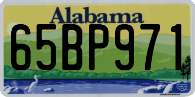 AL license plate 65BP971