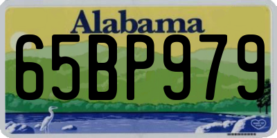 AL license plate 65BP979