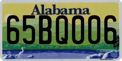 AL license plate 65BQ006