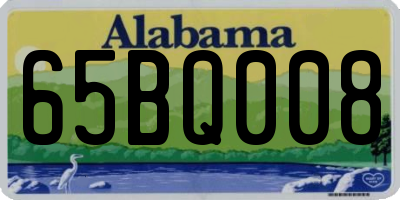 AL license plate 65BQ008