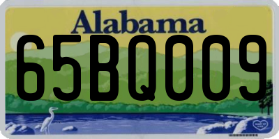 AL license plate 65BQ009