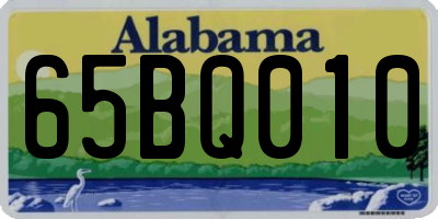 AL license plate 65BQ010