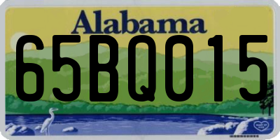 AL license plate 65BQ015