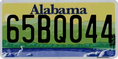 AL license plate 65BQ044