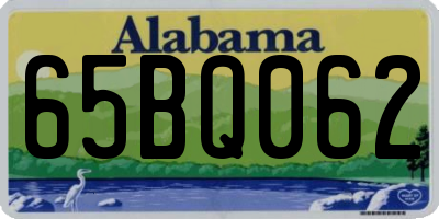 AL license plate 65BQ062