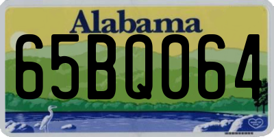 AL license plate 65BQ064