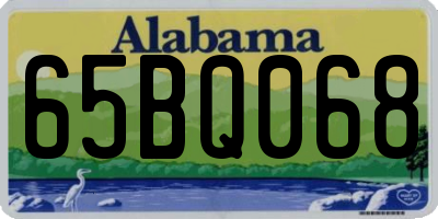 AL license plate 65BQ068