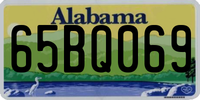 AL license plate 65BQ069