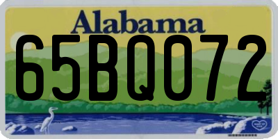AL license plate 65BQ072