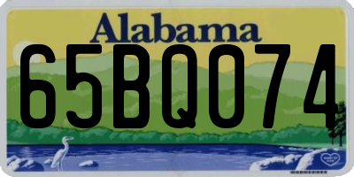 AL license plate 65BQ074
