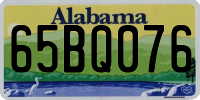 AL license plate 65BQ076