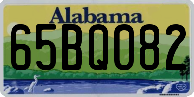 AL license plate 65BQ082