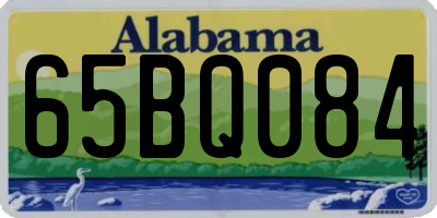 AL license plate 65BQ084