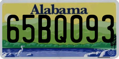 AL license plate 65BQ093
