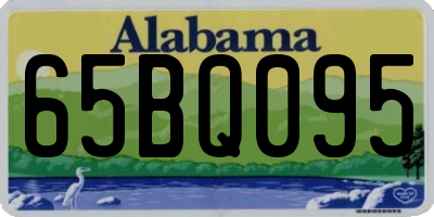 AL license plate 65BQ095