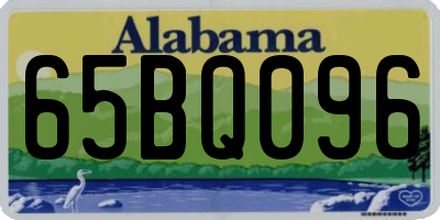AL license plate 65BQ096