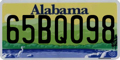 AL license plate 65BQ098