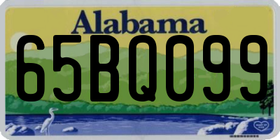 AL license plate 65BQ099
