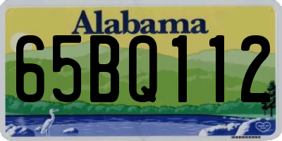 AL license plate 65BQ112