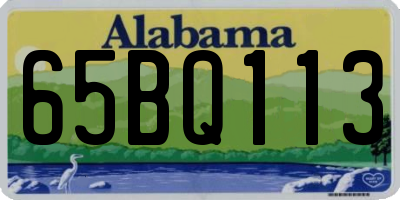 AL license plate 65BQ113