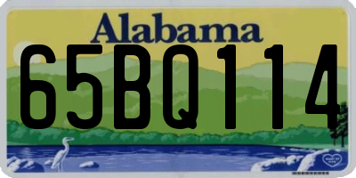 AL license plate 65BQ114