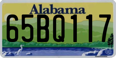 AL license plate 65BQ117