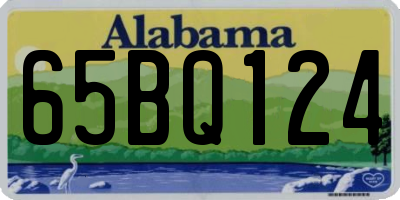 AL license plate 65BQ124