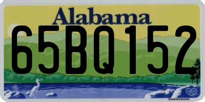 AL license plate 65BQ152