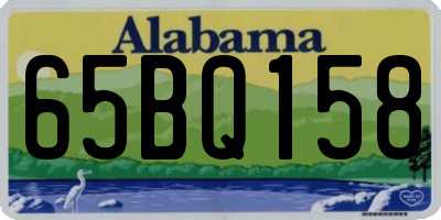 AL license plate 65BQ158