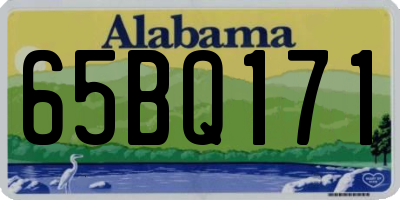 AL license plate 65BQ171