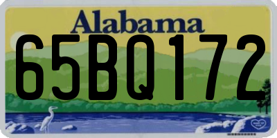 AL license plate 65BQ172