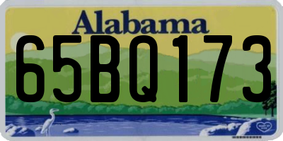 AL license plate 65BQ173