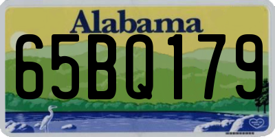 AL license plate 65BQ179