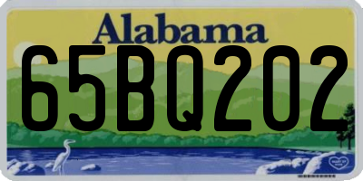 AL license plate 65BQ202